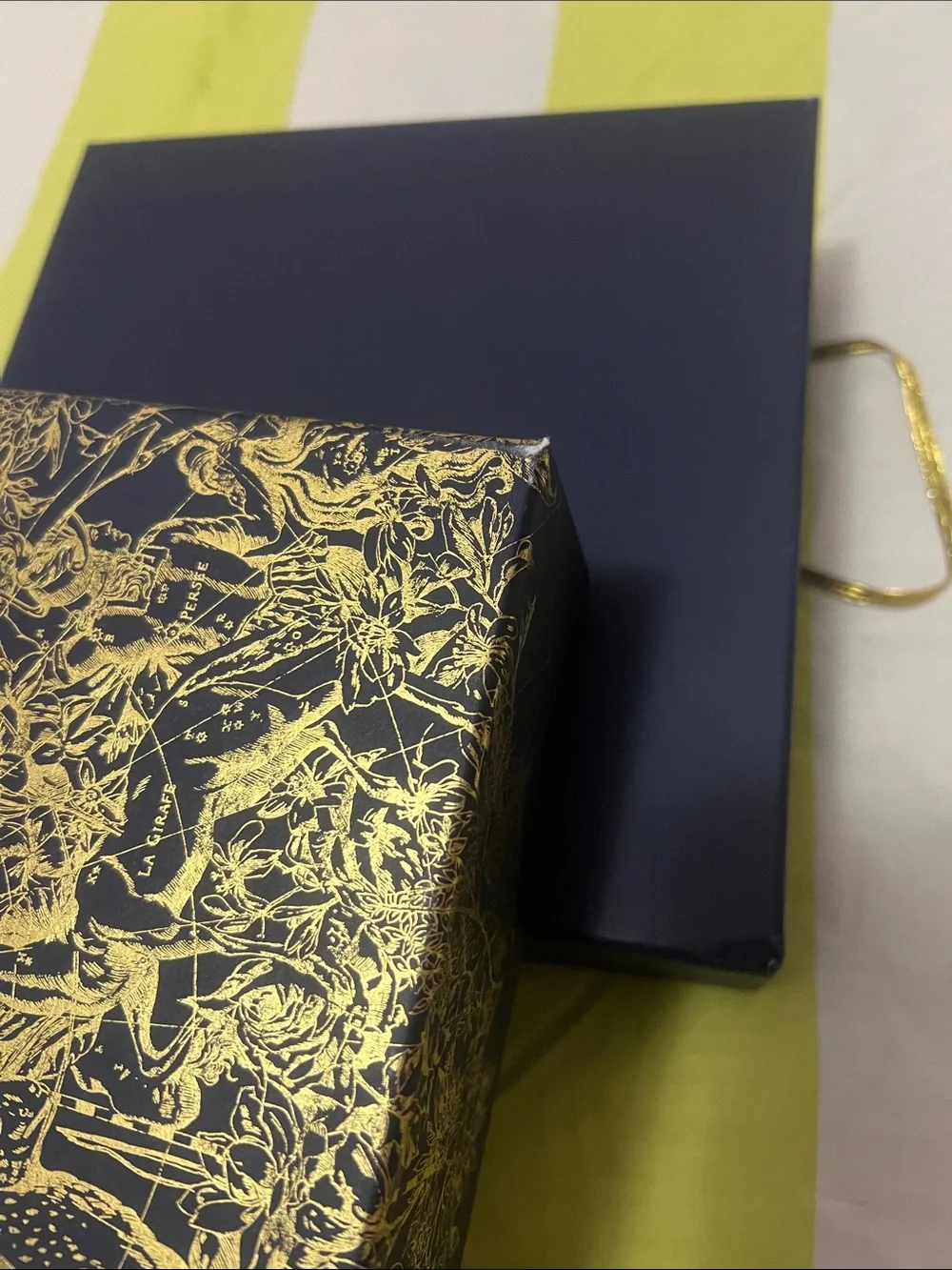 Dior Navy color and Gold Decorative Gift Box